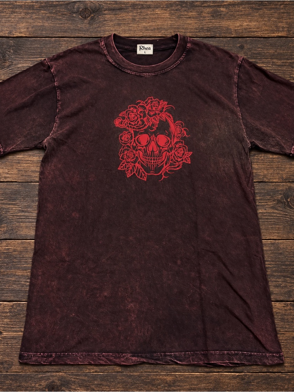 Rhea Skull and Blooms Tee | Large